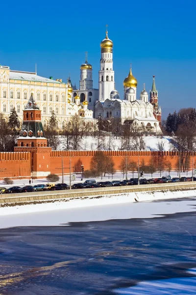 View Kremlin Cathedral Moscow — Φωτογραφία Αρχείου