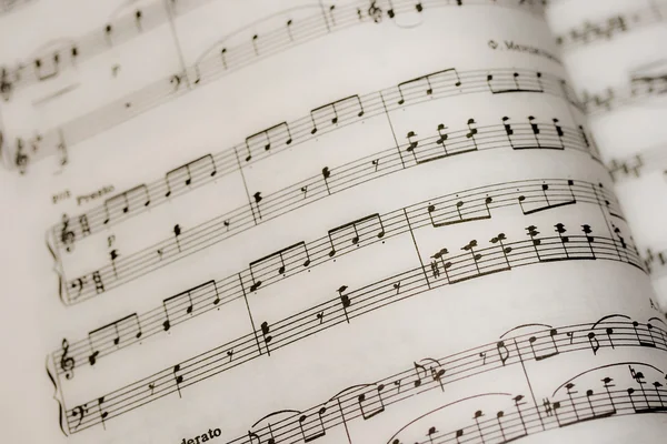 stock image notes and musical notes, music concept 