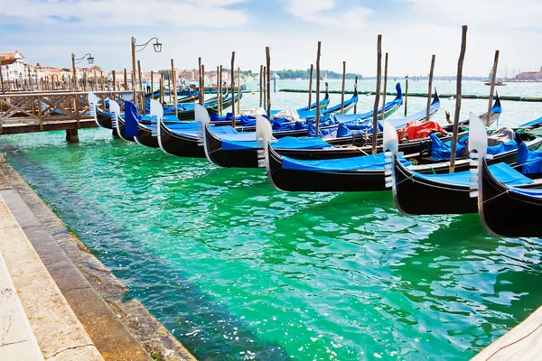 Gôndolas Grande Canal Veneza — Fotografia de Stock