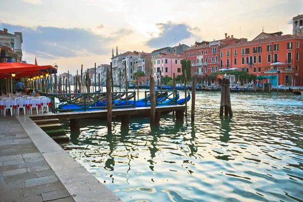 Venice Italy May Grand Canal Gondolas Grand Canal Venice Italy — Stock fotografie