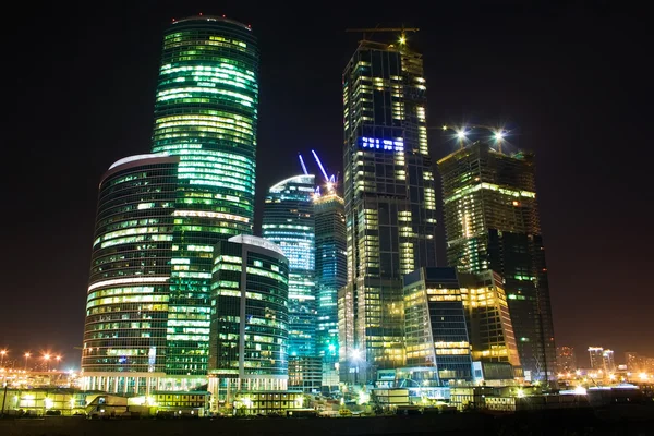 Night View City Center Moscow — Stock fotografie