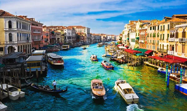 Grand Canal Benátky Itálie Royalty Free Stock Obrázky