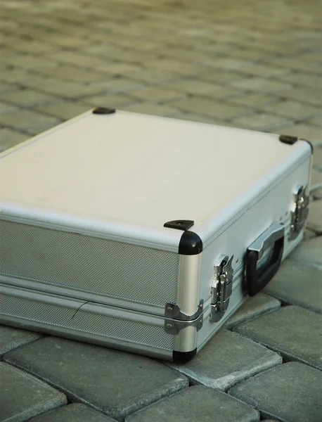 stock image Metal suitcase