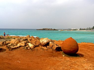 Agia Napa beach in Cyprus clipart