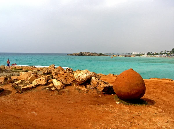 Agia napa strand in cyprus — Stockfoto