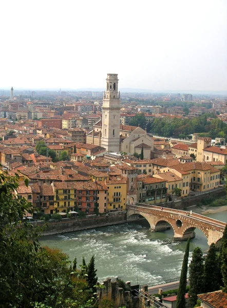 Panoramiczny widok Verona, Włochy — Zdjęcie stockowe