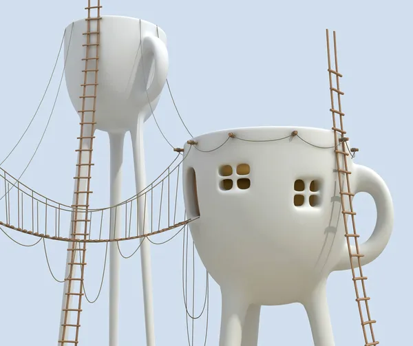 surrealistic çay fincanları