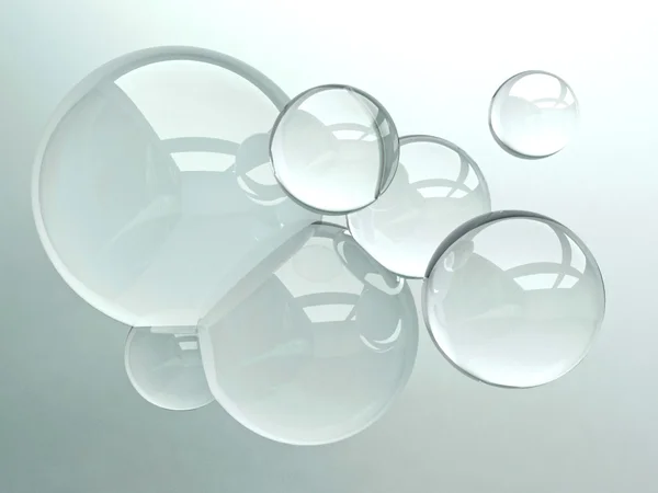 Transparente Wassertropfen — Stockfoto
