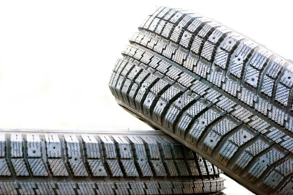 Alte Reifen Auf Dem Hof — Stockfoto