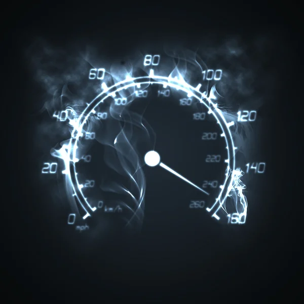Car Speedometer Dark — Stock Photo, Image