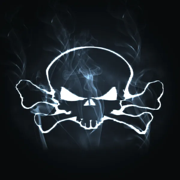 Skull Smoke — Stock Photo, Image