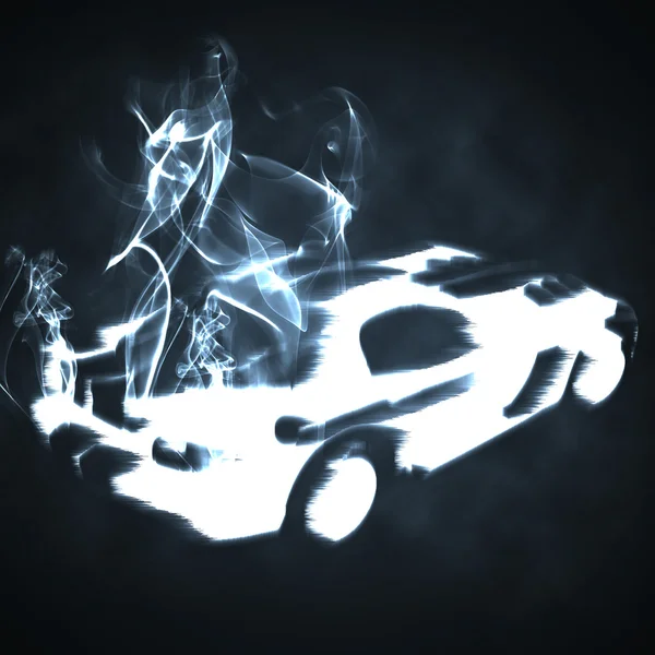 Sportwagen Rauch — Stockfoto