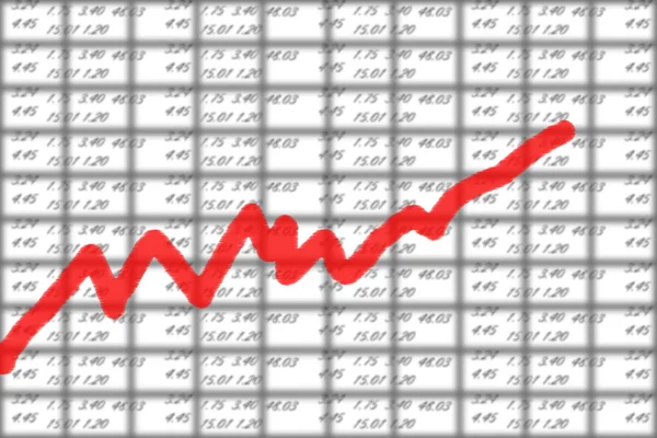 Stock Chart Digits — Stock Photo, Image