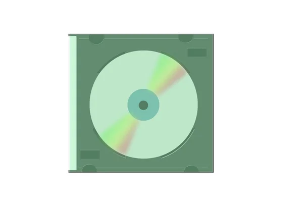 Kompaktní disk v případě — Stock fotografie