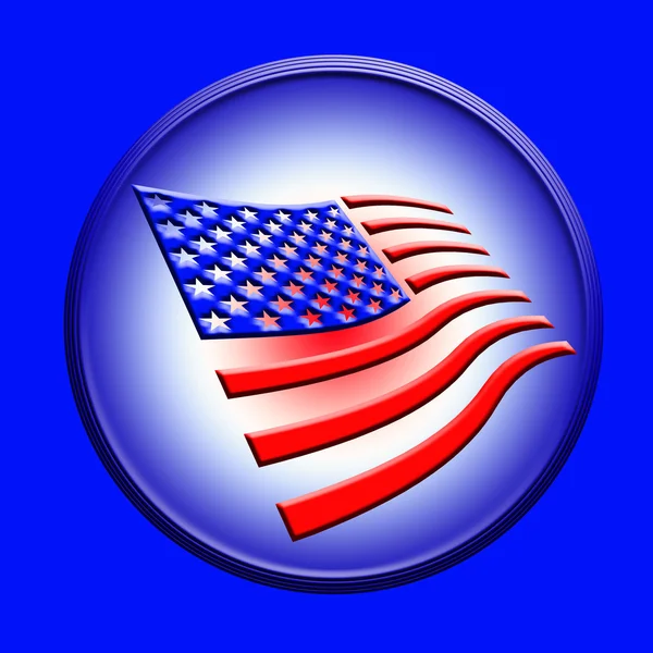 USA button — Stock Photo, Image
