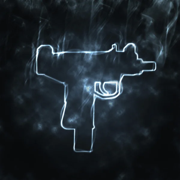 Silah duman — Stok fotoğraf
