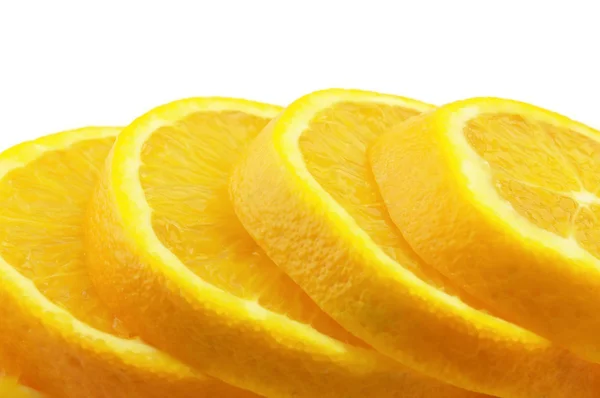 Citronskivor Isolerad Vit — Stockfoto