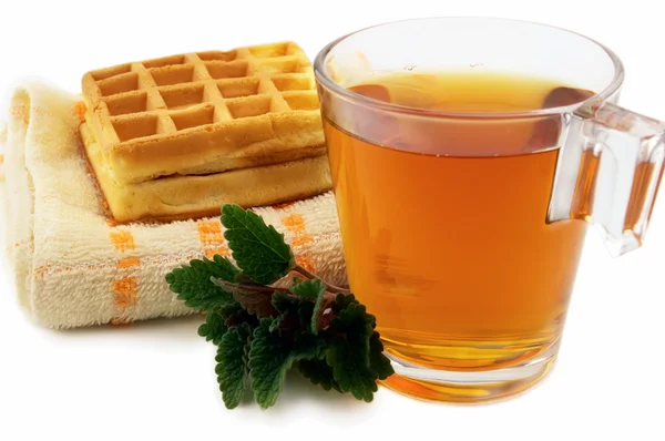 Herbata z dodatkiem melisy — Zdjęcie stockowe