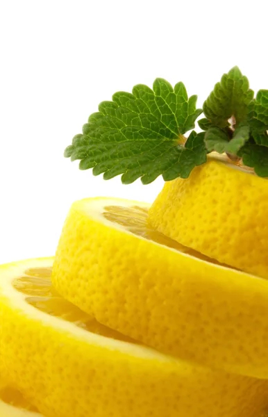 Zitrone und Melisa — Stockfoto