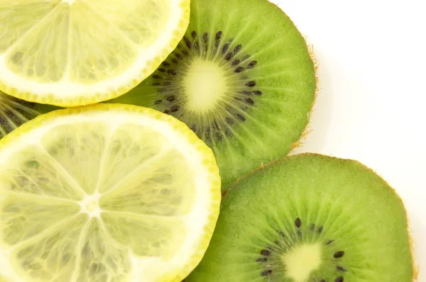 Lemon and kiwi — Stock Photo, Image