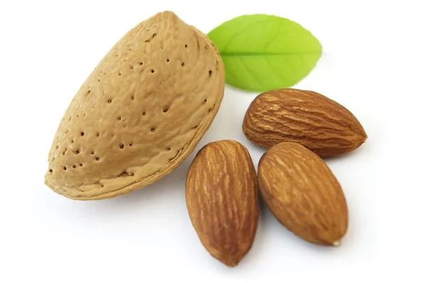 Almond with kernel — Stock Photo, Image