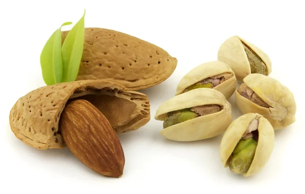 Almond with pistachio — Stock Photo, Image