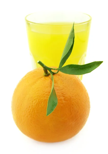 Orange with juice — Stock Photo, Image