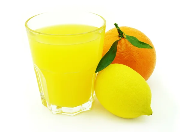 SAP met citroen en sinaasappel — Stockfoto
