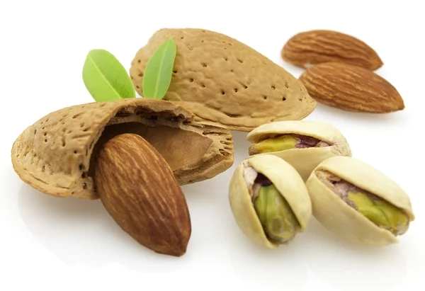 Pistachio with almonds — Stock Photo, Image