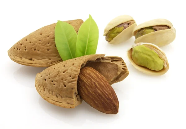 Pistachio and almond — Stock Photo, Image