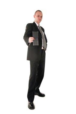 Financial inspector in business outfit s clipart