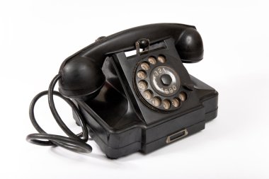 Old phone with dust and scratches clipart