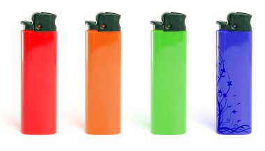 Multi Colored Cigarette Lighters clipart