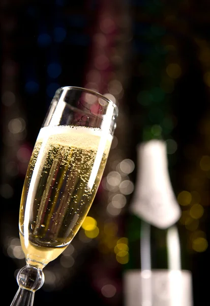 Närbild av champagne glas — Stockfoto