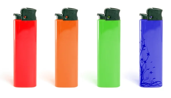 Multi Colored Cigarette Lighters — Stock Photo, Image