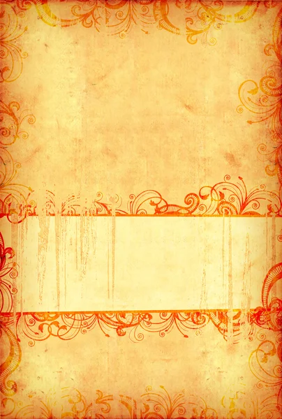 Vintage wallpaper with grungy copy-space — Stock Photo, Image