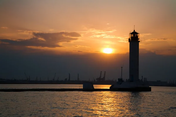 Lighthouse at dusk — Stock Photo, Image