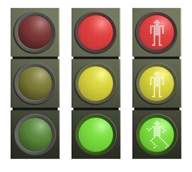 trafik ışıkları küme