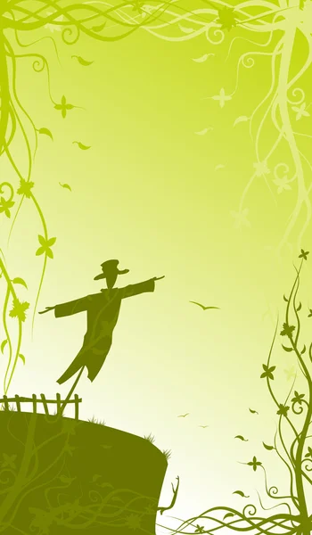 Romantische scarecrow — Stockfoto