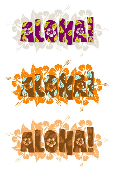 Illustration of aloha word — Stock Photo, Image