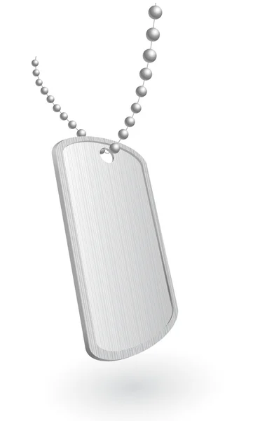 Placa de aluminio militar — Foto de Stock