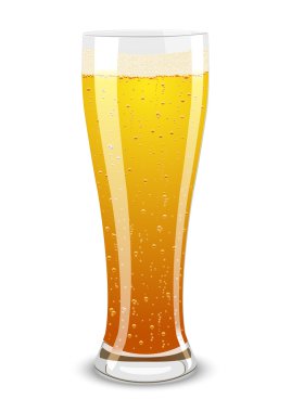 Illustration of a beer glass clipart