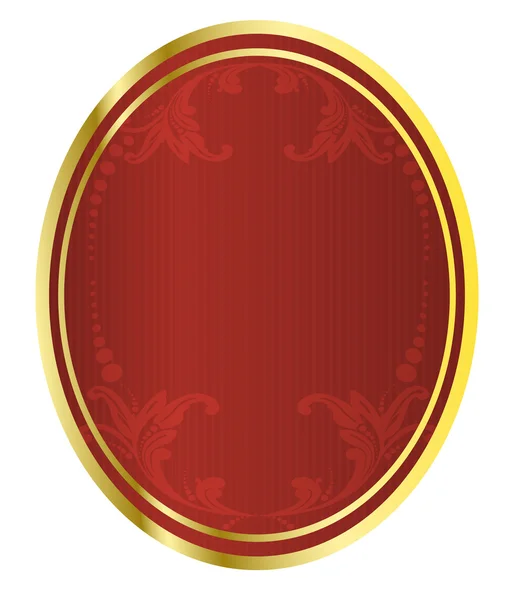 Illustration of a red beer tag — Stock Photo, Image