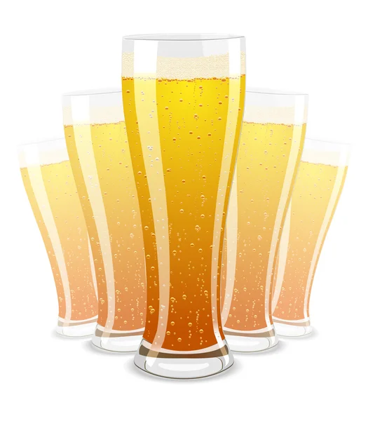 Ilustrace pivních sklenic — Stock fotografie
