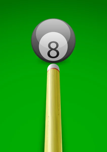 Illustration of a billiard ball w — Stock Photo, Image