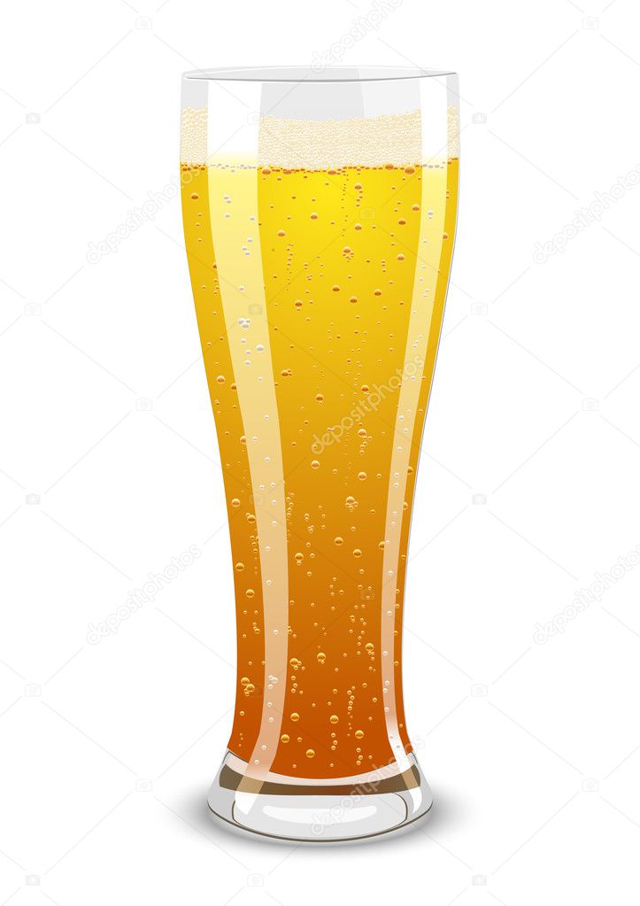 Illustration of a beer glass