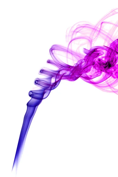 Farbiger lila Rauch — Stockfoto