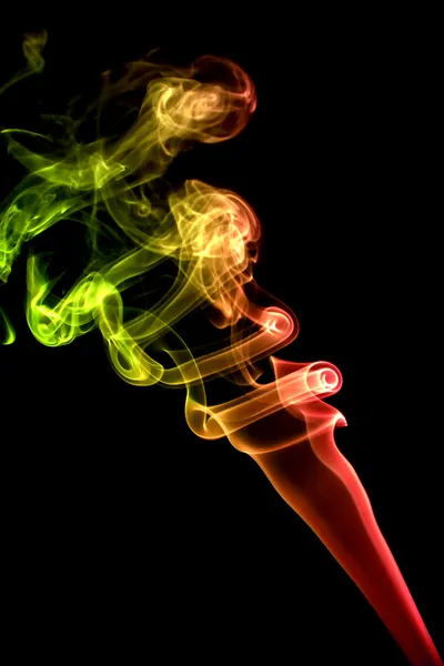 Barevný červený kouř — Stock fotografie