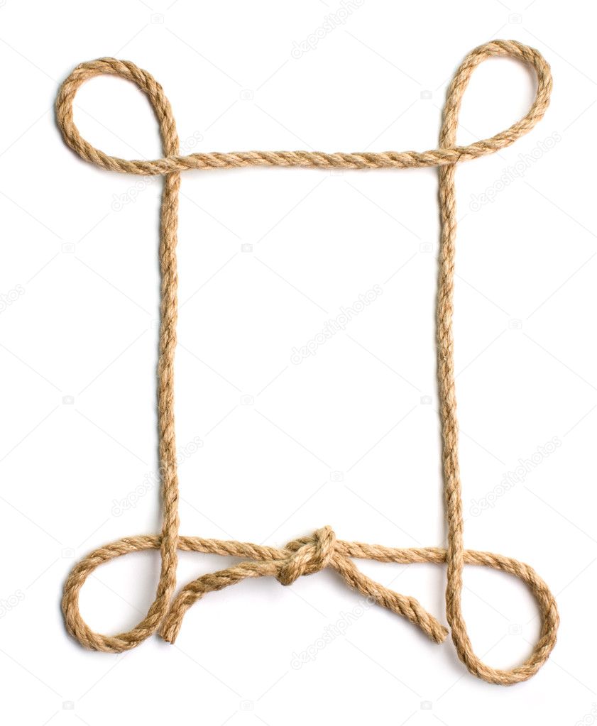 Picture frame of rope — Stock Photo © Observer 2403310