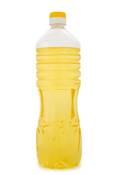 Botella de aceite de oliva aislada sobre un blanco — Foto de Stock